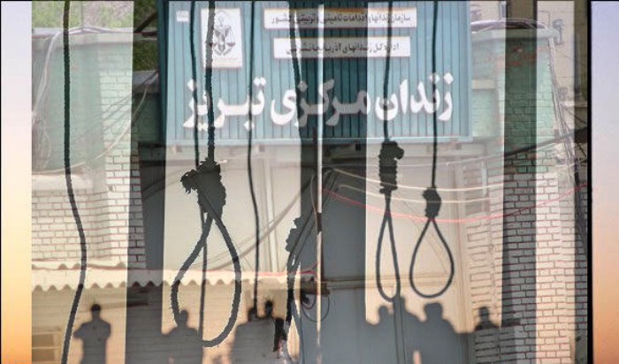 A Prisoner Hanged on Murder Charges at Tabriz Central Prison