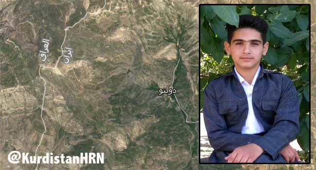 A 15-year-old Kolbar Wounded by Shooting of Iranian Border Guards