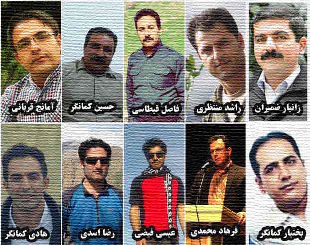 تمدید قرار بازداشت ده فعال سیاسی و مدنی کُرد/ افزایش فشار علیه آنها جهت انجام اعترافات تلویزیونی