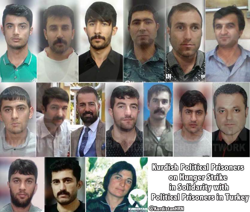 Kurdish Political Prisoners on Hunger Strike in Solidarity with Political Prisoners in Turkey