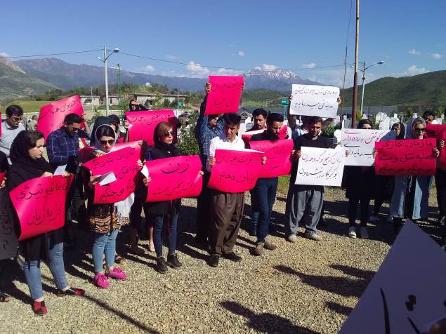 Seven Activists Arrested in a Protest to End Violence Against Women in Marivan