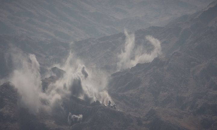 تخریب و آتش سوزی در کوهستان شاهو به دنبال برگزاری رزمایش محرم در کرمانشاه