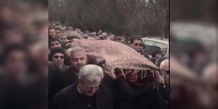 حضور گسترده نیروهای امنیتی در مراسم خاکسپاری جان باختگان هواپیمای سرنگون شده اوکراینی