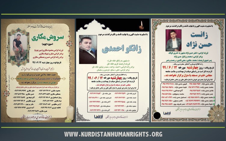 Exclusive Report of KHRN on Killing of Three Kolbars by Iranian Border Guards