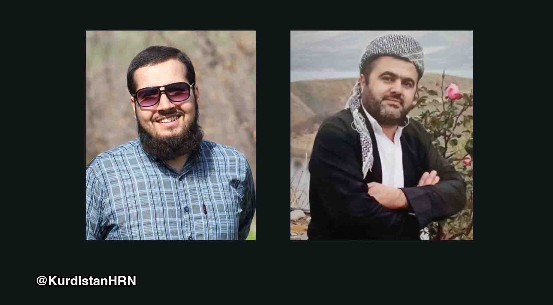 تصویر از راست؛ ماموستا ابراهیم سلیمی و سید طارق حسینی