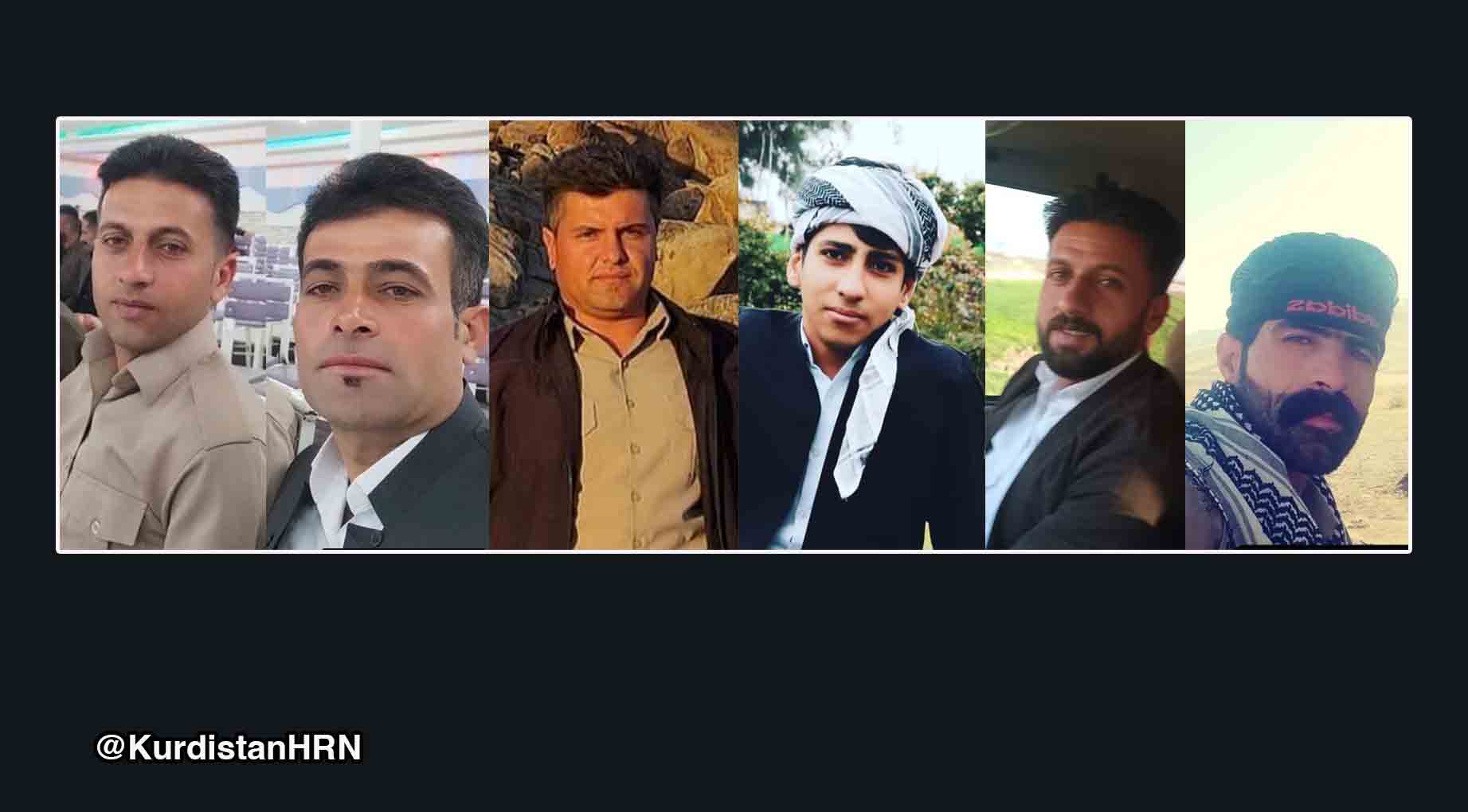 Habib Khoshnoud, Abdorrahman Gheytaran, Jamal Rasoulzadeh, Mohammad Mahmoud Feqh, Khezr Mohammadpour, Sadraddin Gheytaran
