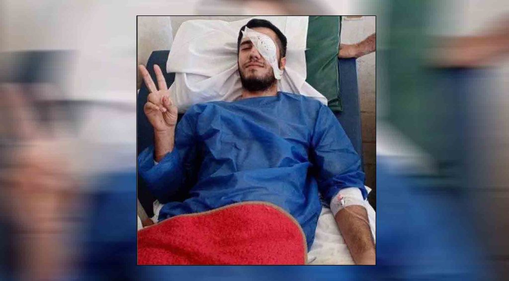 پیرانشهر؛ صادق محمودنژاد، معترض آسیب‌دیده از ناحیه چشم بازداشت و روانه زندان شد