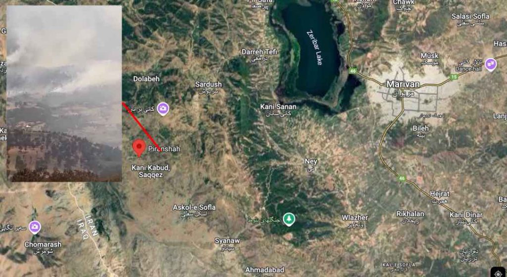 Clash between Komala, IRGC in Marivan leaves one dead, fires spread